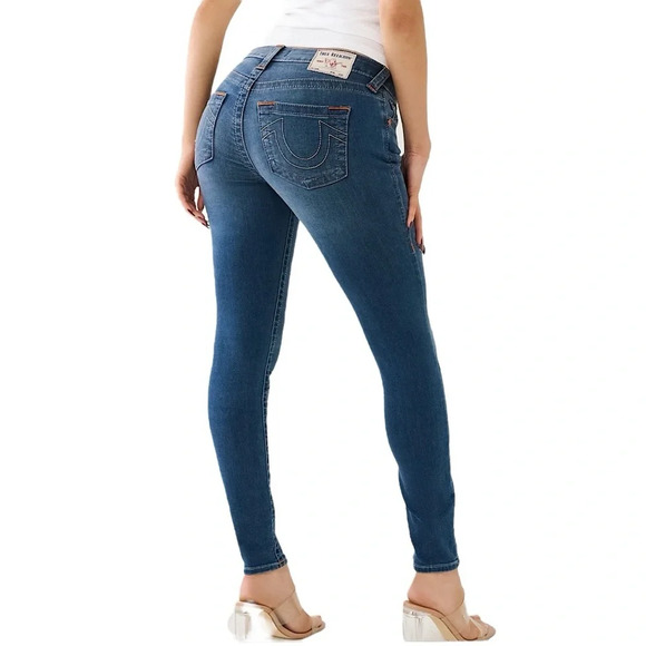True Religion Women's Low Rise  Skinny Fit Jeans in Size 25" Y2K Cowgirlcore - Picture 2 of 11